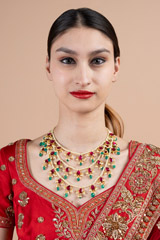 Beaded Rani Haar NecklaceDSC08295