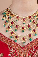 Beaded Rani Haar NecklaceDSC08297