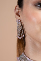 Salmon Pink Zircon Necklace SetDSC08591