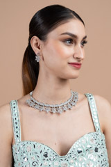 Zircon Studded Necklace SetDSC08643