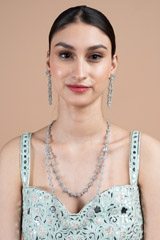 Silver Zircon Necklace