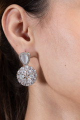 Grey Zircon Studded NecklaceDSC08787