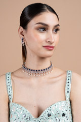 Blue Zircon Necklace SetDSC08758