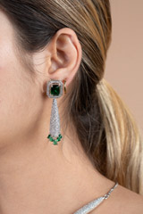 Green Zircon Studded Necklace SetDSC08844