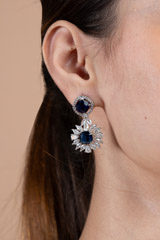 Dark blue zircon studded necklace setterDSC08748