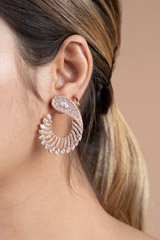 Rosegold Zircon EarringsDSC08881