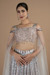 Soft Pink Sequin Lehenga SetDSC08815