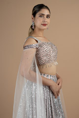 Soft Pink Sequin Lehenga SetDSC08816