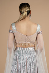 Soft Pink Sequin Lehenga SetDSC08823