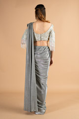 Metallic Pre-Draped SareeDSC00427
