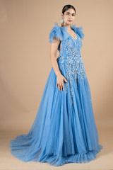Celestial Blue Embellished Tulle GownDSC08968