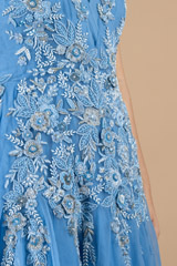Celestial Blue Embellished Tulle GownDSC08972