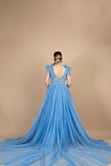 Celestial Blue Embellished Tulle GownDSC08974