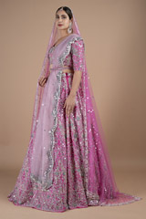 Light Fuscia Pink Bridal LehengaDSC08997
