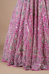Light Fuscia Pink Bridal LehengaDSC09004