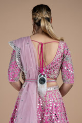 Light Fuscia Pink Bridal LehengaDSC09006