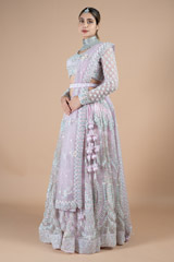 Pastel Pink Embroidered Lehenga SetDSC08989