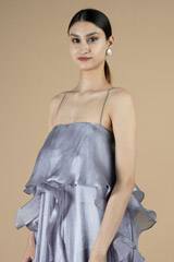 Pearl blue layered ruffled gownDSC09137