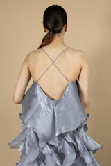 Pearl blue layered ruffled gownDSC09148