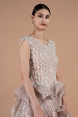 Metallic structured gownDSC09319