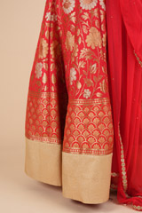 Red Banarasi LehengaDSC00881