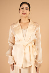 Peach fuzz slip dress and jacketDSC03206