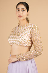 Pink net Embellished blouseDSC03330