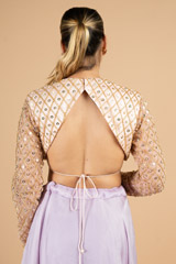 Pink net Embellished blouseDSC03333