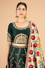 Golden Gota patti Embroidered LehengaDSC03250