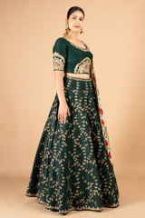 Golden Gota patti Embroidered LehengaDSC03253
