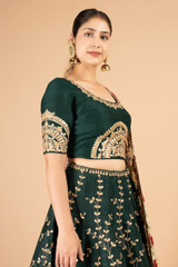 Golden Gota patti Embroidered LehengaDSC03254
