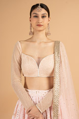 Chikankari baby pink lehenga setDSC03358