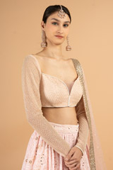 Chikankari baby pink lehenga setDSC03361