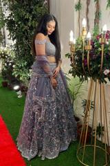 Lavender Bloom Couture Lehenga Set1