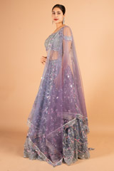 Lavender Bloom Couture Lehenga SetDSC03493