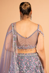 Lavender Bloom Couture Lehenga SetDSC03508