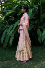 Peach And Gold LehengaIMG_1215