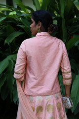 Peach And Gold LehengaIMG_1219
