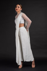 Grey Metallic Saree Gown_DSC4380-Edit