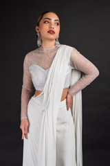Grey Metallic Saree Gown_DSC4381-Edit