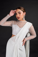 Grey Metallic Saree Gown_DSC4382-Edit