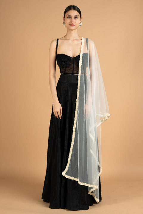Off white dupatta