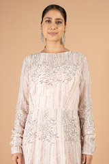 Peach Embroidered GownDSC07369