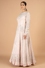 Peach Embroidered GownDSC07371