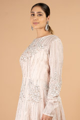 Peach Embroidered GownDSC07372