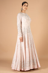 Peach Embroidered GownDSC07374