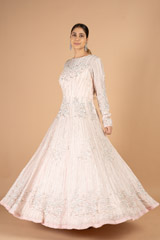 Peach Embroidered GownDSC07375