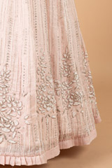 Peach Embroidered GownDSC07378