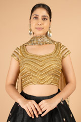 Black and gold lehenga setDSC07306
