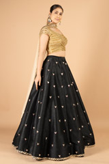 Black and gold lehenga setDSC07309